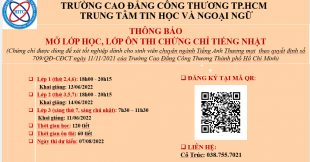 THÔNG BÁO: LỊCH HỌC, ÔN THI CHỨNG CHỈ TIẾNG NHẬT