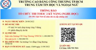 THÔNG BÁO: LỊCH THI TOEIC