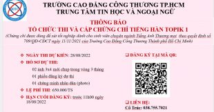 THÔNG BÁO: LỊCH THI TIẾNG HÀN TOPIK 1