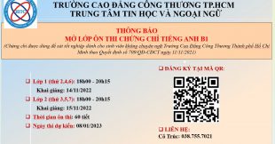 TB: LỊCH ÔN TIẾNG ANH B1